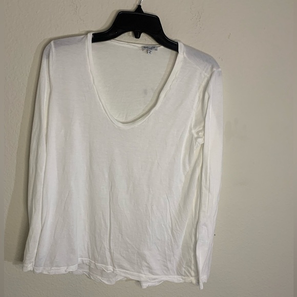 Splendid women’s XL Long Sleeve white Tee SOFT PULLOVER OVERSIZED Shirt - Picture 1 of 5